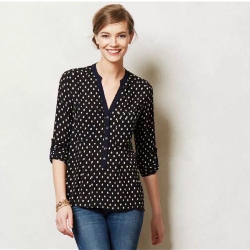 Anthropologie Vanessa Virginia Honore Blouse